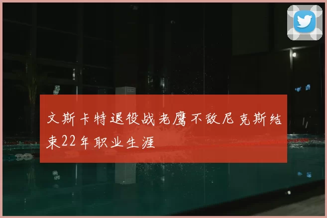 文斯卡特退役战老鹰不敌尼克斯结束22年职业生涯
