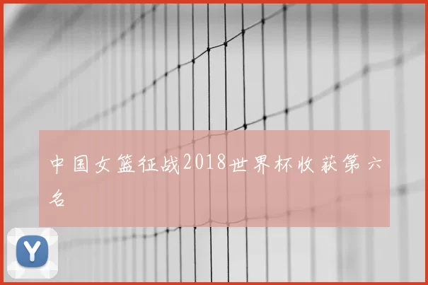 中国女篮征战2018世界杯收获第六名