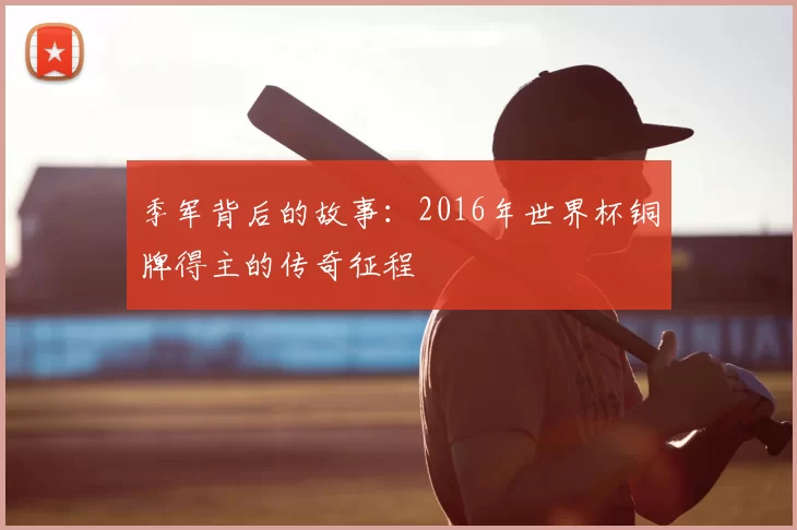 季军背后的故事：2016年世界杯铜牌得主的传奇征程